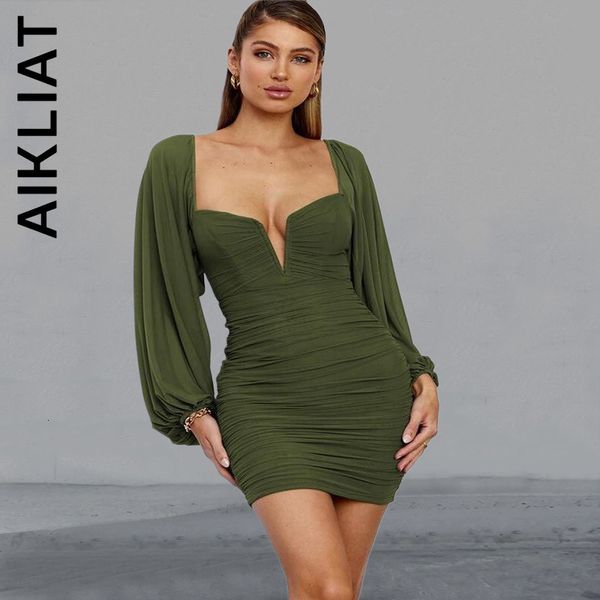 casual dresses aikliat long sleeve dress women short dress fashion slim double layer backless dresses bottoming holiday vestidos dress 23020, Black;gray
casual dresses aikliat long sleeve dress women short dress fashion slim double layer backless dresses bottoming holiday vestidos dress 23020, Black;gray