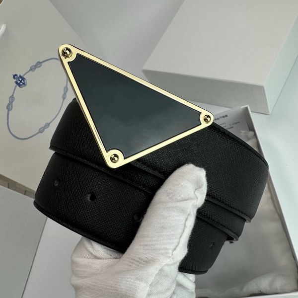 Mens mens gold Triangle buckle fashion classic genuine leather 40MM AAA belts for women designer belt, Black
Mens mens gold Triangle buckle fashion classic genuine leather 40MM AAA belts for women designer belt, Black