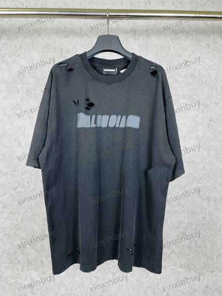 xinxinbuy men designer tee t shirt 23ss paris destroyed letters tie dye print short sleeve cotton women black beige green brown xs-l, Black;brown
xinxinbuy men designer tee t shirt 23ss paris destroyed letters tie dye print short sleeve cotton women black beige green brown xs-l, Black;brown