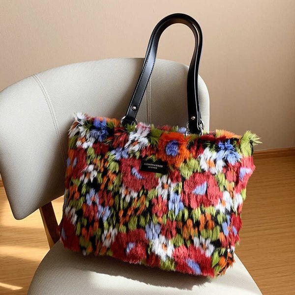 oil painting style plush tote bag women handbag winter ladies shoulder s brand hand lady shopping 230202
oil painting style plush tote bag women handbag winter ladies shoulder s brand hand lady shopping 230202