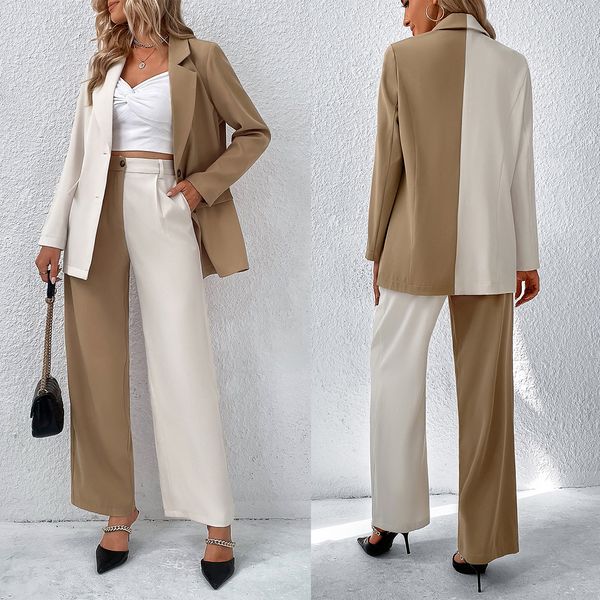 spring color matching women pants suit elegant mother of the bride summer wear evening party wedding formal 2 pieces, Black;red
spring color matching women pants suit elegant mother of the bride summer wear evening party wedding formal 2 pieces, Black;red
