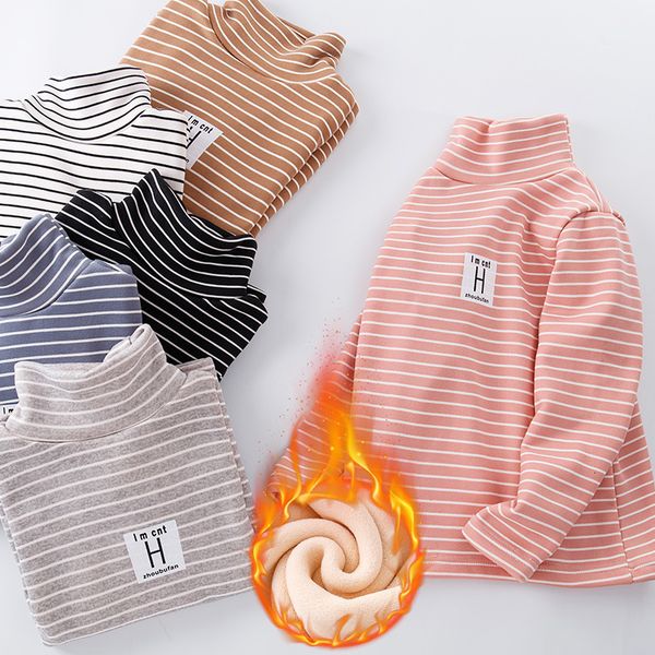 t-shirts winter baby boy t shirt striped girls tshirts and plush thickened long sleeve turtleneckunderwear kid clothes 230202, Blue
t-shirts winter baby boy t shirt striped girls tshirts and plush thickened long sleeve turtleneckunderwear kid clothes 230202, Blue