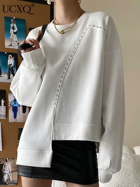 women's hoodies sweatshirts ucxq titch patchwork o-neck irregular sweatshirt women casual loose pullovers autumn 2023 new streetwear t, Black
women's hoodies sweatshirts ucxq titch patchwork o-neck irregular sweatshirt women casual loose pullovers autumn 2023 new streetwear t, Black