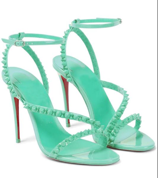 summer women reds sole high heel sandals shoe mafaldina spike high-heeled denim sandals genuine leather with rivets open toe thin heel pumps, Black
summer women reds sole high heel sandals shoe mafaldina spike high-heeled denim sandals genuine leather with rivets open toe thin heel pumps, Black