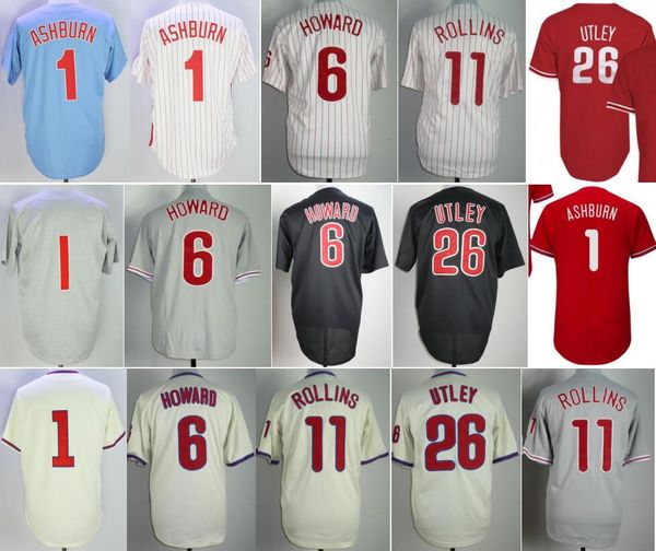 retro 1921 1948 1950 1983 vintage baseball 1 richie ashburn jersey 26 chase utley 6 ryan howard 11 jimmy rollins retire pinstripe team color, Blue;black
retro 1921 1948 1950 1983 vintage baseball 1 richie ashburn jersey 26 chase utley 6 ryan howard 11 jimmy rollins retire pinstripe team color, Blue;black