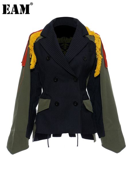 women's jackets eambig size striped contrast color pattern print jacket lapel ribbon loose fit women coat fashion spring autumn 2023 jz, Black;brown
women's jackets eambig size striped contrast color pattern print jacket lapel ribbon loose fit women coat fashion spring autumn 2023 jz, Black;brown