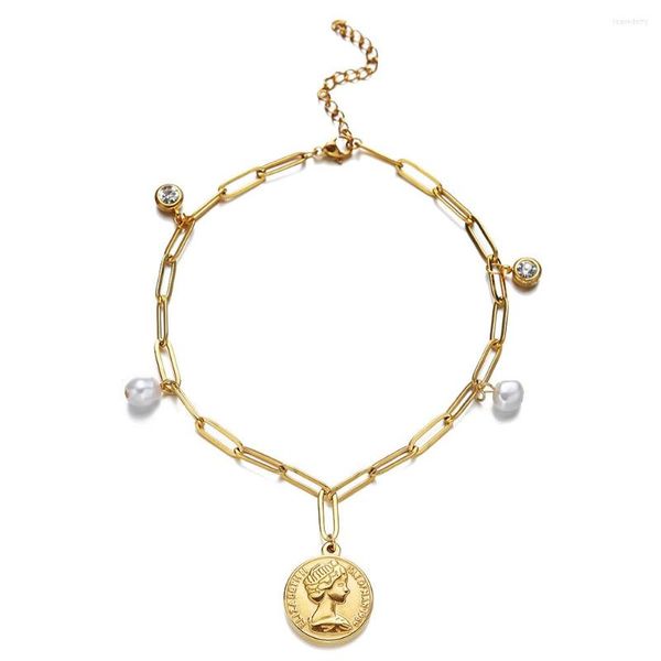anklets minamama stainless steel tassel baroque pearl foot chain anklet for women fashion coin leg jewelry accessories, Red;blue
anklets minamama stainless steel tassel baroque pearl foot chain anklet for women fashion coin leg jewelry accessories, Red;blue
