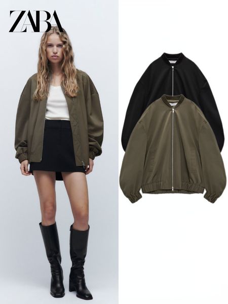 womens jackets zaba autumn and winter retro lazy wind baseball uniform longsleeved round neck casual loose bomber jacket coat 230202, Black;brown
womens jackets zaba autumn and winter retro lazy wind baseball uniform longsleeved round neck casual loose bomber jacket coat 230202, Black;brown