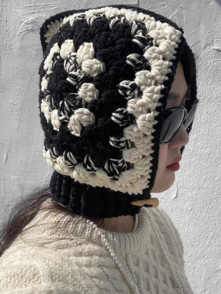 beanie vintage winter balaclava women warm hat soft wool weave bib skull caps chic ski hiking windproof bonnet, Blue;gray
beanie vintage winter balaclava women warm hat soft wool weave bib skull caps chic ski hiking windproof bonnet, Blue;gray
