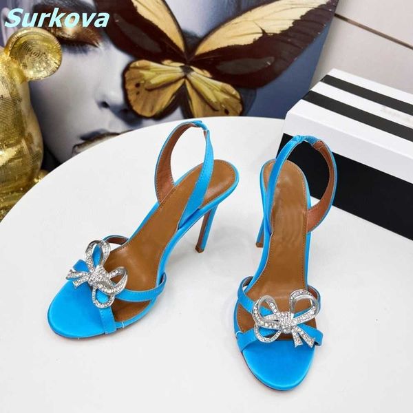 rhinestone butterfly knot sandals blue round toe thin high heel slip on back strap fashion summer women party shoes quality 220202, Black
rhinestone butterfly knot sandals blue round toe thin high heel slip on back strap fashion summer women party shoes quality 220202, Black