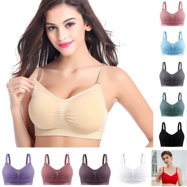maternity intimates 3pcslot nursing bra breasting clothes for pregnant women up open button wire back closure seamless underwear 230201, White
maternity intimates 3pcslot nursing bra breasting clothes for pregnant women up open button wire back closure seamless underwear 230201, White