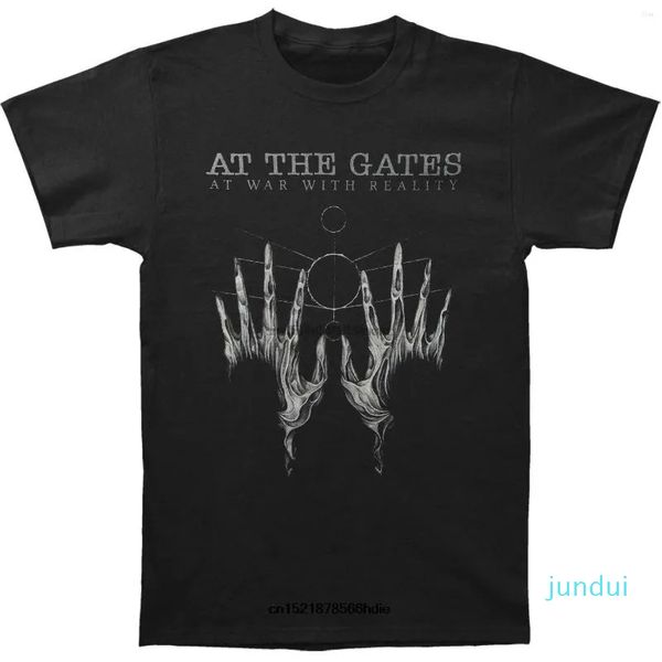 men's t shirts funny shirt men novelty tshirt at the gates war with reality t-shirt, White;black
men's t shirts funny shirt men novelty tshirt at the gates war with reality t-shirt, White;black