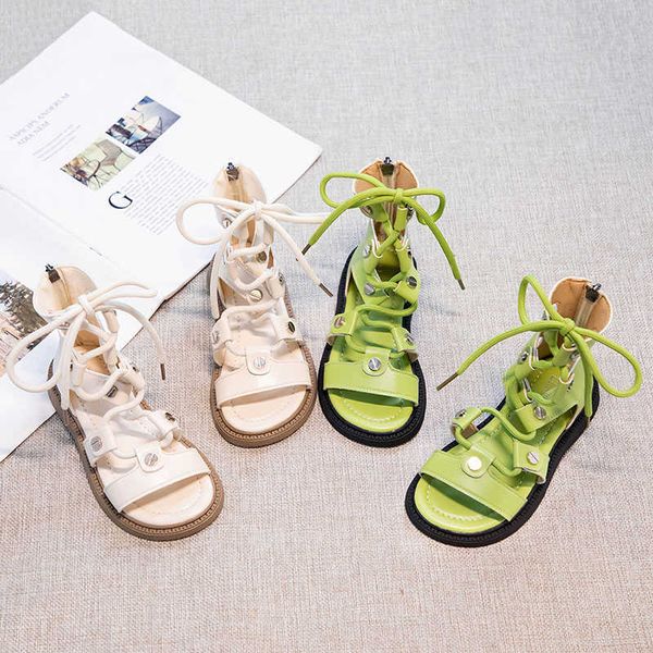 sandals children solid green unique girls lace-up 2022 summer new flat casual roman shoes versatile street style back zip kids fashion 0202, Black;red
sandals children solid green unique girls lace-up 2022 summer new flat casual roman shoes versatile street style back zip kids fashion 0202, Black;red