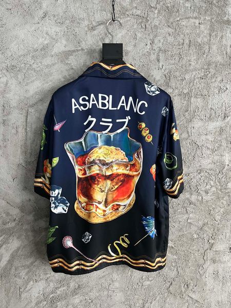 summer men's casual shirts high-end quality printed short-sleeved silk shirt casual beach shirt~us size luxury top, White;black
summer men's casual shirts high-end quality printed short-sleeved silk shirt casual beach shirt~us size luxury top, White;black