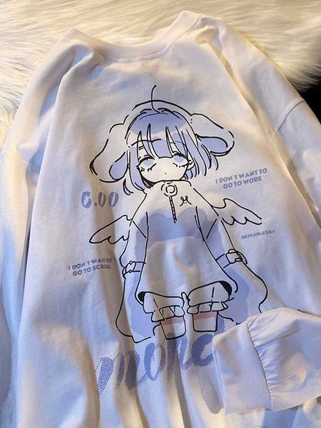 women's hoodies sweatshirts qweek kawaii anime oversized women japanese harajuku sweet cute cartoon print couple hooded sweatshirt 2022, Black
women's hoodies sweatshirts qweek kawaii anime oversized women japanese harajuku sweet cute cartoon print couple hooded sweatshirt 2022, Black