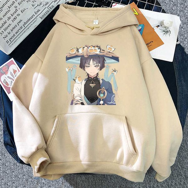 women's hoodies sweatshirts genshin impact wanderer hoodie women kawaii graphic anime cartoon scaramouche streetwear hooded korea y2302, Black
women's hoodies sweatshirts genshin impact wanderer hoodie women kawaii graphic anime cartoon scaramouche streetwear hooded korea y2302, Black