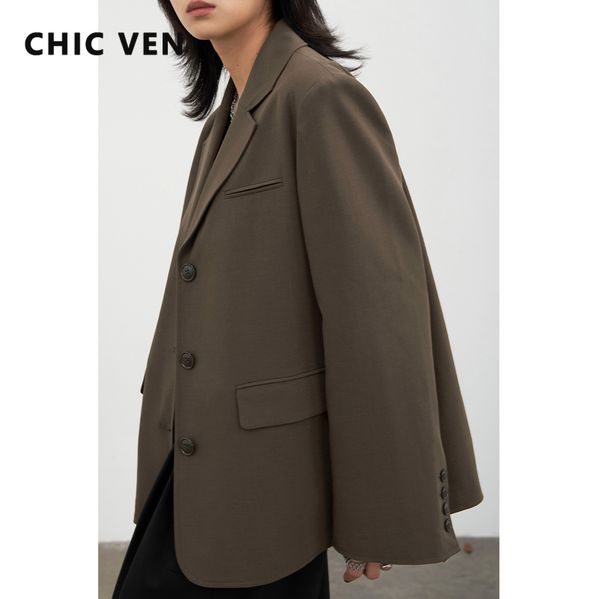 womens suits blazers chic ven blazer single breasted retro solid long sleeve woman suit coat office lady outerwear spring autumn 230202, White;black
womens suits blazers chic ven blazer single breasted retro solid long sleeve woman suit coat office lady outerwear spring autumn 230202, White;black