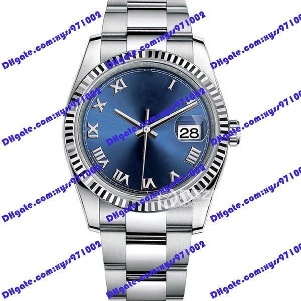 highquality watch 2813 automatic mechanical watch 36mm blue rome dial 116234 116233 women's watch stainless steel strap sapphire glass, Slivery;brown
highquality watch 2813 automatic mechanical watch 36mm blue rome dial 116234 116233 women's watch stainless steel strap sapphire glass, Slivery;brown