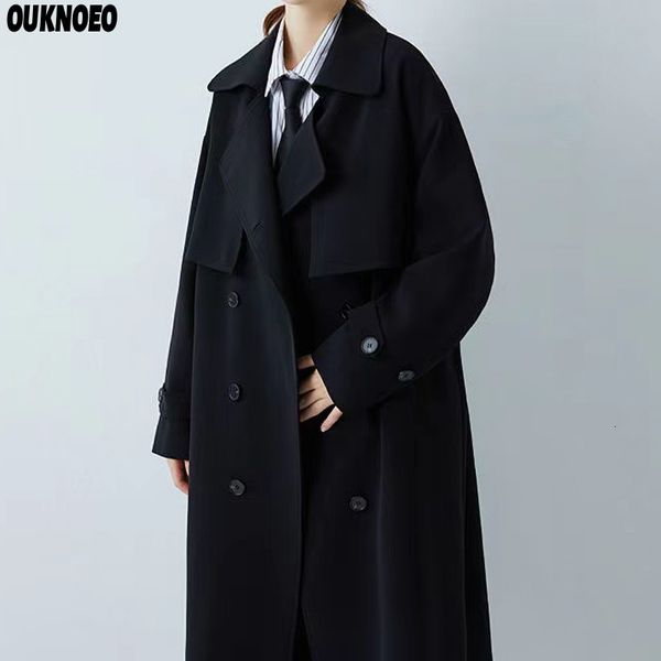 women's trench coats luxusy woman long trench coat fashion korean streetwear black loose jacket casual elegant autumn clothes women win, Tan;black
women's trench coats luxusy woman long trench coat fashion korean streetwear black loose jacket casual elegant autumn clothes women win, Tan;black