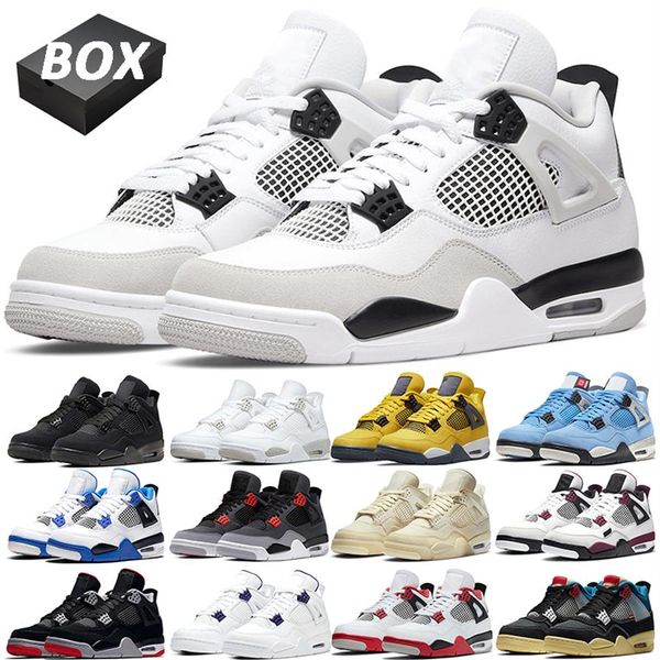 with box 4s retro mens basketball shoes 4s military black cat red thunder university blue white oreo jumpman 4 sail men trainer si217p
with box 4s retro mens basketball shoes 4s military black cat red thunder university blue white oreo jumpman 4 sail men trainer si217p