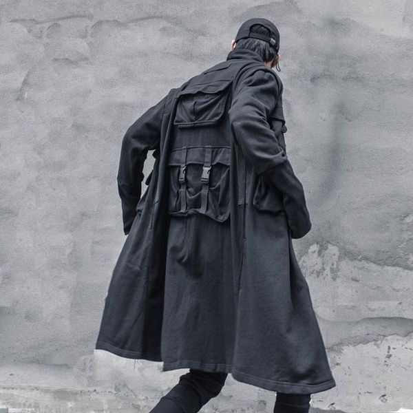 men's trench coats houzhou techwear jacket long coat cardigan male spring windbreaker cloak black clothing streetwear hip hop punk rave, Tan;black
men's trench coats houzhou techwear jacket long coat cardigan male spring windbreaker cloak black clothing streetwear hip hop punk rave, Tan;black