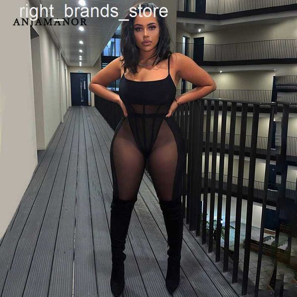 women's tracksuits anjamanor mesh patchwork 2 piece sets bodysuit leggings see through black club outfits for women wholesale items 202, Gray
women's tracksuits anjamanor mesh patchwork 2 piece sets bodysuit leggings see through black club outfits for women wholesale items 202, Gray
