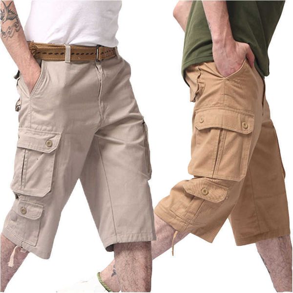 men's shorts long length cargo pants summer casual cotton baggy multi pocket cropped trousers hip hop breeches military army y2302, White;black
men's shorts long length cargo pants summer casual cotton baggy multi pocket cropped trousers hip hop breeches military army y2302, White;black