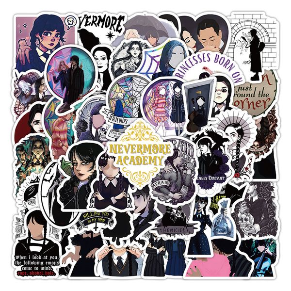 50pcs wednesday addams stickers movies graffiti stickers for diy luggage lapskateboard motorcycle bicycle stickers w1599
50pcs wednesday addams stickers movies graffiti stickers for diy luggage lapskateboard motorcycle bicycle stickers w1599