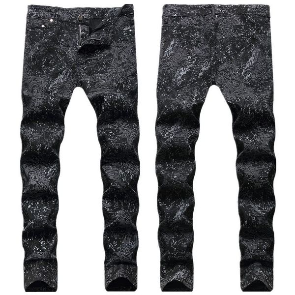 fashion men's jeans man jeans nightclubs singers snow splash-ink convenient summer dress men pants trousers big size sh5x614, Blue
fashion men's jeans man jeans nightclubs singers snow splash-ink convenient summer dress men pants trousers big size sh5x614, Blue