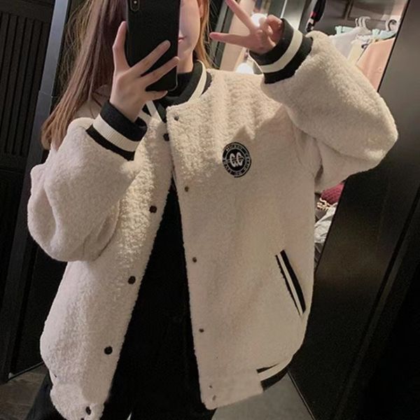womens jackets deeptown baseball harajuku varsity women korean style lamb wool beige oversized coats allmatch sweet chic clothes 230202, Black;brown
womens jackets deeptown baseball harajuku varsity women korean style lamb wool beige oversized coats allmatch sweet chic clothes 230202, Black;brown