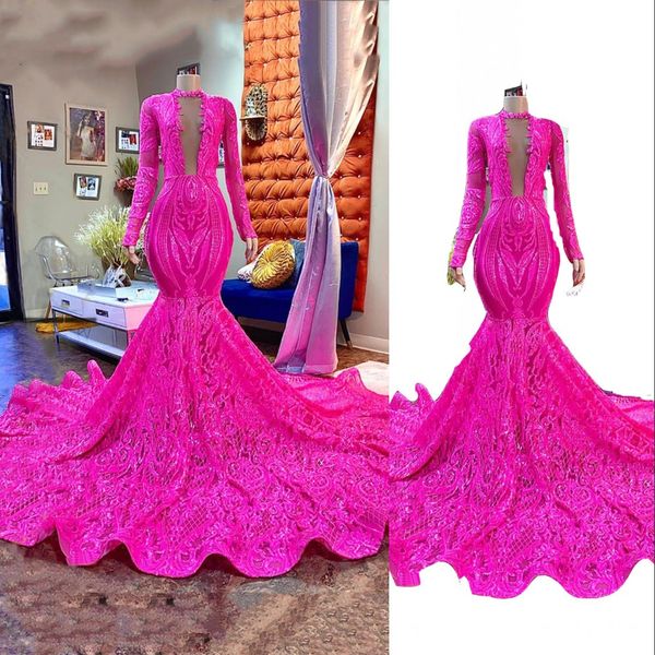 2023 bling fuchsia prom dresses mermaid long african black girl long sleeves sparkly sequin keyhole sequined lace luxury party evening dress
2023 bling fuchsia prom dresses mermaid long african black girl long sleeves sparkly sequin keyhole sequined lace luxury party evening dress