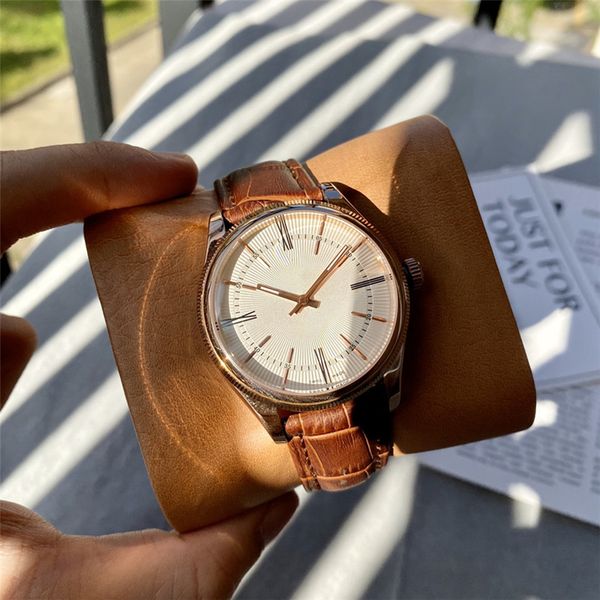 luxury brand gold silver watch mens women leather watches 40mm fashion dress quartz movement wristwatches, Slivery;black
luxury brand gold silver watch mens women leather watches 40mm fashion dress quartz movement wristwatches, Slivery;black