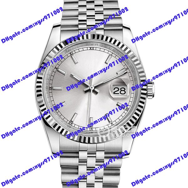 highquality watch 2813 automatic mechanical watch 36mm silver dial 116234 luxurious women's watch stainless steel strap sapphire glass, Slivery;brown
highquality watch 2813 automatic mechanical watch 36mm silver dial 116234 luxurious women's watch stainless steel strap sapphire glass, Slivery;brown
