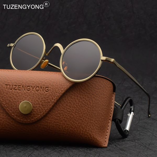 sunglasses classic small frame gothic steampunk polarized men women brand designer vintage round metal sun glasses 230201, White;black
sunglasses classic small frame gothic steampunk polarized men women brand designer vintage round metal sun glasses 230201, White;black