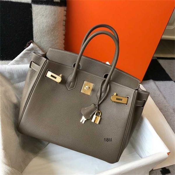 designer birkin herme bags all manual wax thread sewing original togo calf leather bag bk25cmbk30cm elephant gray gold brown buckle 56br
designer birkin herme bags all manual wax thread sewing original togo calf leather bag bk25cmbk30cm elephant gray gold brown buckle 56br