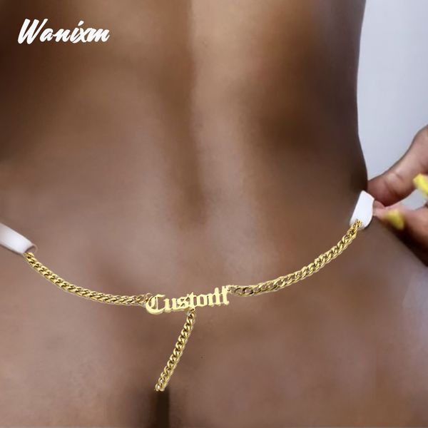 belly chains custom body chain personalized stainless steel gold letter name women multicolor lace bikini thong summer beach jewelry 230201, Silver
belly chains custom body chain personalized stainless steel gold letter name women multicolor lace bikini thong summer beach jewelry 230201, Silver