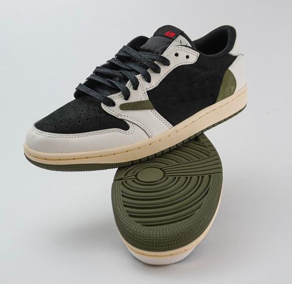 authentic travis scotts shoes 1 low og wmns olive suede sail university red black medium olive men women sports sneakers with original box d
authentic travis scotts shoes 1 low og wmns olive suede sail university red black medium olive men women sports sneakers with original box d