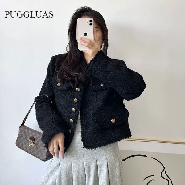 womens jackets winter black women long sleeve vintage elegant short coat korean fashion button loose y2k cropped jacket outwear 230202, Black;brown
womens jackets winter black women long sleeve vintage elegant short coat korean fashion button loose y2k cropped jacket outwear 230202, Black;brown