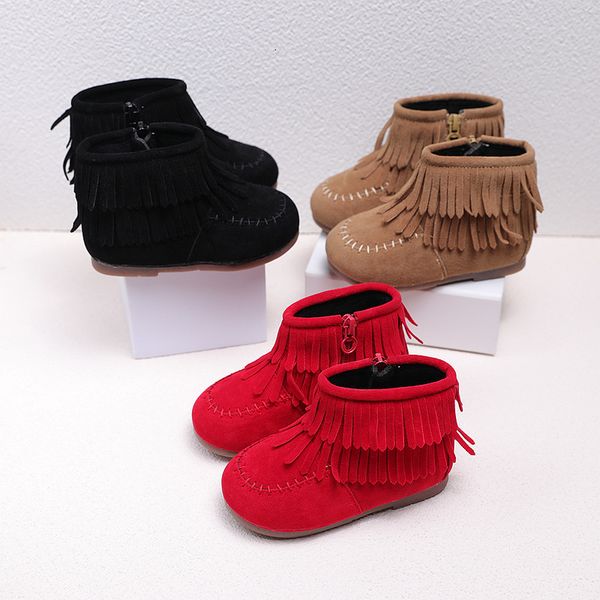 sneakers 2023 winter girls fringes ankle boots flock warm rubber toddler kids cotton padded tassels red pink black color 230202, Black;red
sneakers 2023 winter girls fringes ankle boots flock warm rubber toddler kids cotton padded tassels red pink black color 230202, Black;red