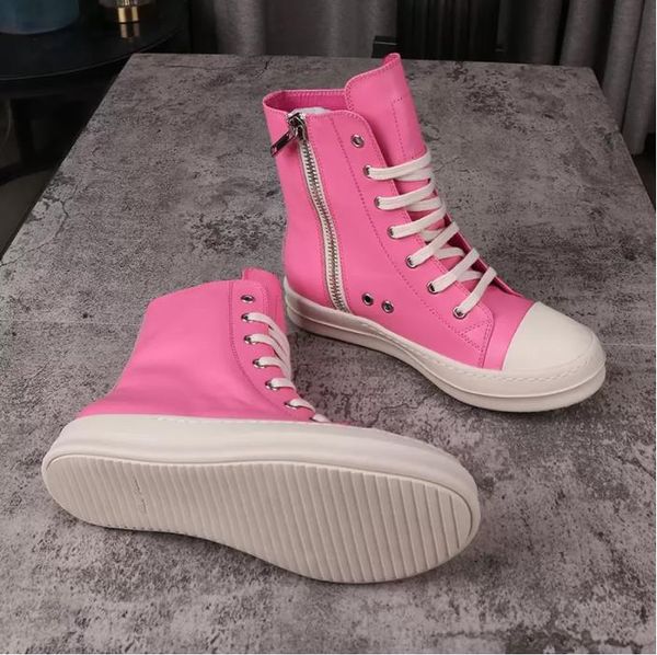 rick genuine leather shoes minimalist style solid men sneakers lace-up pink owens women's sports shoes rubber men's sneaker casual, Black
rick genuine leather shoes minimalist style solid men sneakers lace-up pink owens women's sports shoes rubber men's sneaker casual, Black