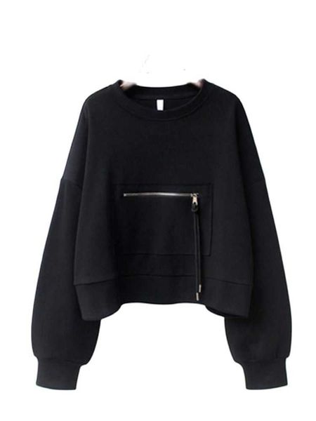 women's hoodies sweatshirts pullovers women sweatshirt solid color zipper draw string fashion casual ladies long sleeve o-neck streetw, Black
women's hoodies sweatshirts pullovers women sweatshirt solid color zipper draw string fashion casual ladies long sleeve o-neck streetw, Black