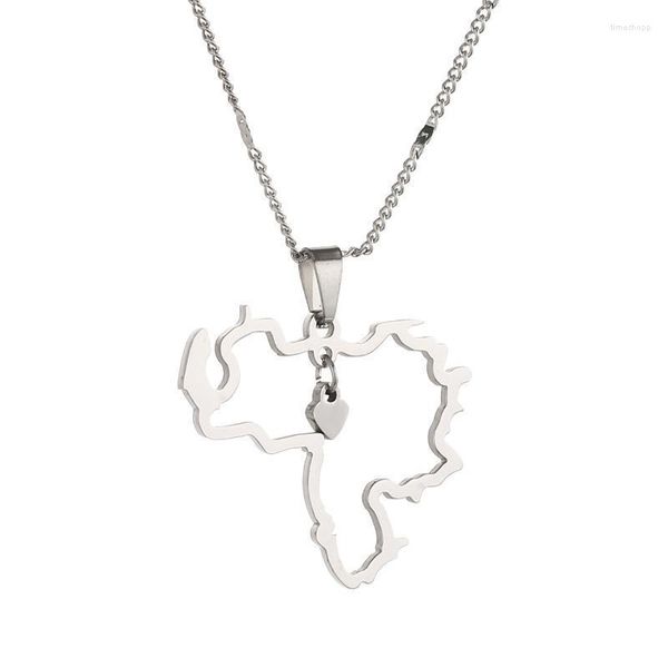 pendant necklaces stainless steel venezuela map necklace trendy venezuelan heart chain jewelry, Silver
pendant necklaces stainless steel venezuela map necklace trendy venezuelan heart chain jewelry, Silver