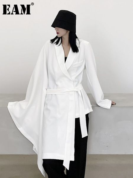women's jackets eam loose fit white irregular big size casual jacket lapel long sleeve women coat fashion spring autumn 2023 1d108 2302, Black;brown
women's jackets eam loose fit white irregular big size casual jacket lapel long sleeve women coat fashion spring autumn 2023 1d108 2302, Black;brown