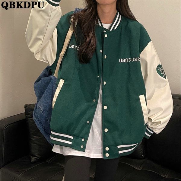 womens jackets y2k streetwear letter harajuku baseball spring women bomber jacket casual loose short coat korean outwear green chaqueta 2302, Black;brown
womens jackets y2k streetwear letter harajuku baseball spring women bomber jacket casual loose short coat korean outwear green chaqueta 2302, Black;brown