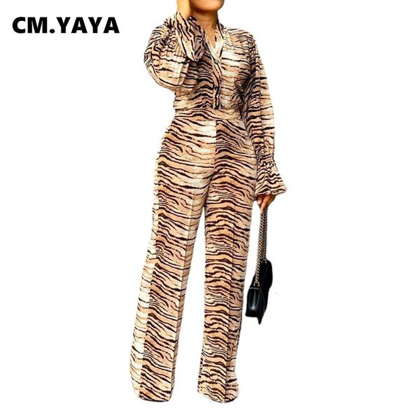 women's plus size pants cm.yaya women jumpsuit leopard print wide leg jumpsuits office lady fashion rompers loose overalls autumn outfi, Black
women's plus size pants cm.yaya women jumpsuit leopard print wide leg jumpsuits office lady fashion rompers loose overalls autumn outfi, Black