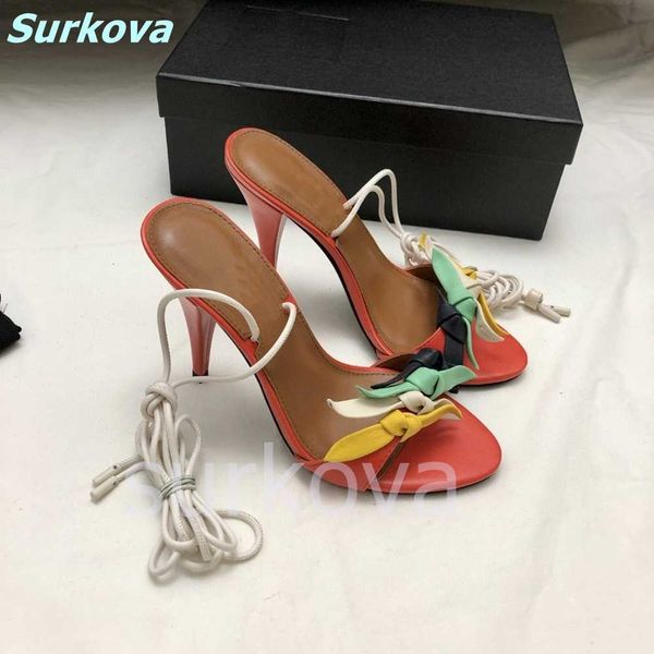 strappy butterfly knot sandals round toe ankle strap mixed colors thin high heel stilettos quality summer women shoes 220202, Black
strappy butterfly knot sandals round toe ankle strap mixed colors thin high heel stilettos quality summer women shoes 220202, Black