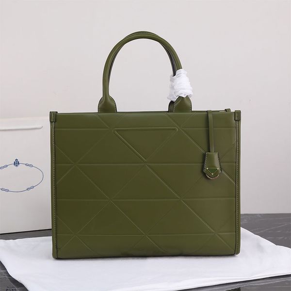 women tote bag large-capacity shopping bag clutch handbag cowhide saffiano leather fashion letter triangle decoration plain interior zip poc
women tote bag large-capacity shopping bag clutch handbag cowhide saffiano leather fashion letter triangle decoration plain interior zip poc