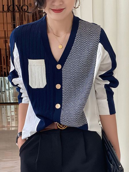 women's knits tees ucxq patchwork women cardigans sweater korean fashion irregular autumn knitted buttons loose winter female long slee, White
women's knits tees ucxq patchwork women cardigans sweater korean fashion irregular autumn knitted buttons loose winter female long slee, White