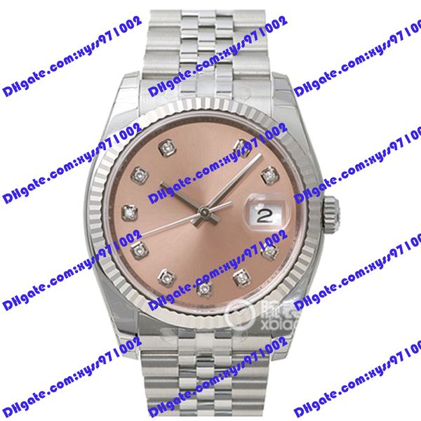 highquality watch 2813 automatic mechanical watches 36mm pink diamonds dial 116234 women's watch stainless steel strap sapphire glass b, Slivery;brown
highquality watch 2813 automatic mechanical watches 36mm pink diamonds dial 116234 women's watch stainless steel strap sapphire glass b, Slivery;brown