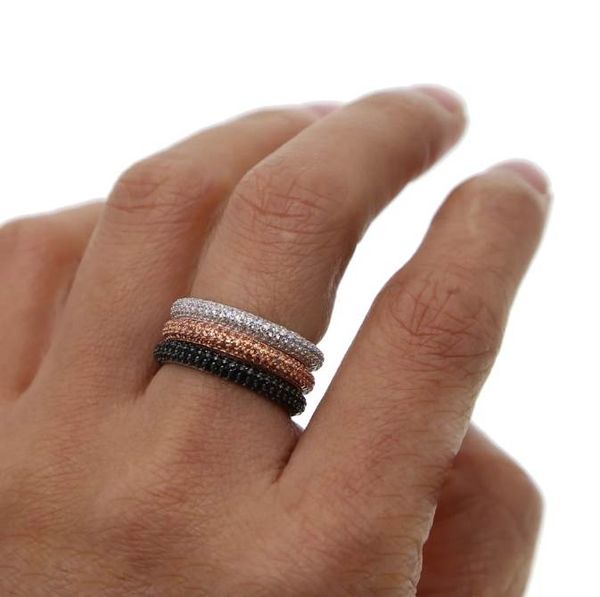 925 sterling silver colorful stone black clear cz zircon engagement jewelry eternity women band stacking rings for wedding gift
925 sterling silver colorful stone black clear cz zircon engagement jewelry eternity women band stacking rings for wedding gift